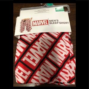 Marvel men’s red sleep short XL